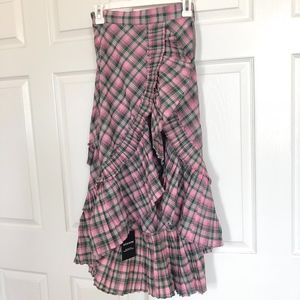Skirts - Green and pink ruffle skirt Skirts - Green and pink ruffle skirt